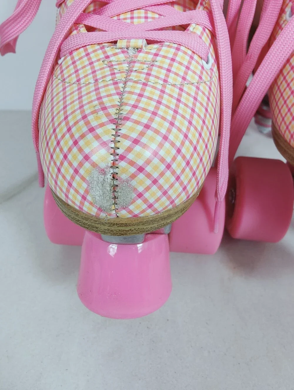 Impala Women's Quad Roller Skates Pink Tartan, Sz 8 - Picture 13 of 14